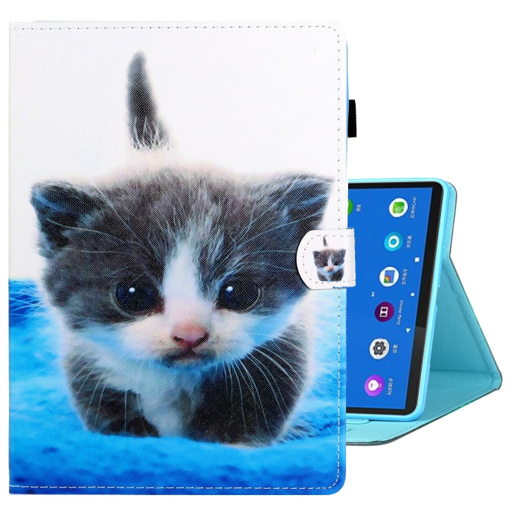 Coloured Drawing Stitching Leather Tablet Case, For Samsung Galaxy Tab A8 10.5 2021