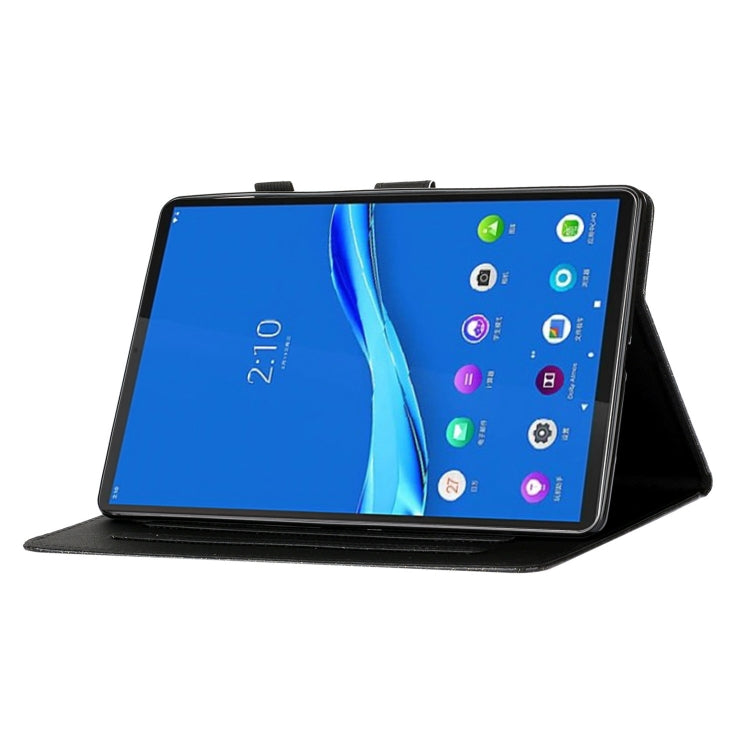 Varnish Glitter Powder Leather Tablet Case, For Samsung Galaxy Tab A8 10.5 2021