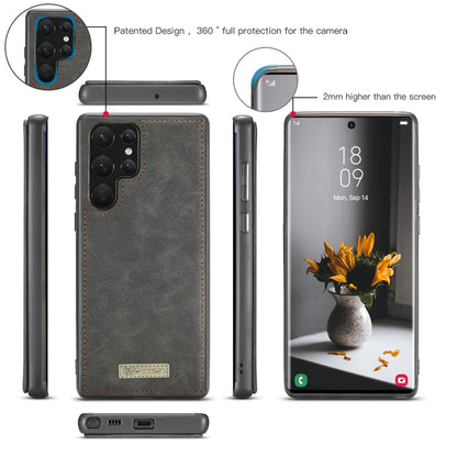 CaseMe-007 Detachable Multifunctional Leather Phone Case, For Samsung Galaxy Note20, For Samsung Galaxy Note20 Ultra, For Samsung Galaxy S21 5G, For Samsung Galaxy S21+ 5G, For Samsung Galaxy S21 Ultra 5G, For Samsung Galaxy S22 5G                     ...