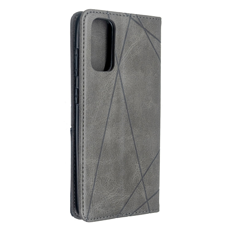 Rhombus Texture Horizontal Flip Magnetic Leather Case with Holder & Card Slots, For Galaxy S20, For Galaxy A71, For Galaxy S20+, For Galaxy S20 Ultra, For Xiaomi CC9 Pro