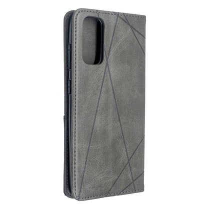 Rhombus Texture Horizontal Flip Magnetic Leather Case with Holder & Card Slots, For Galaxy S20, For Galaxy A71, For Galaxy S20+, For Galaxy S20 Ultra, For Xiaomi CC9 Pro
