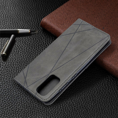 Rhombus Texture Horizontal Flip Magnetic Leather Case with Holder & Card Slots, For Galaxy S20, For Galaxy A71, For Galaxy S20+, For Galaxy S20 Ultra, For Xiaomi CC9 Pro