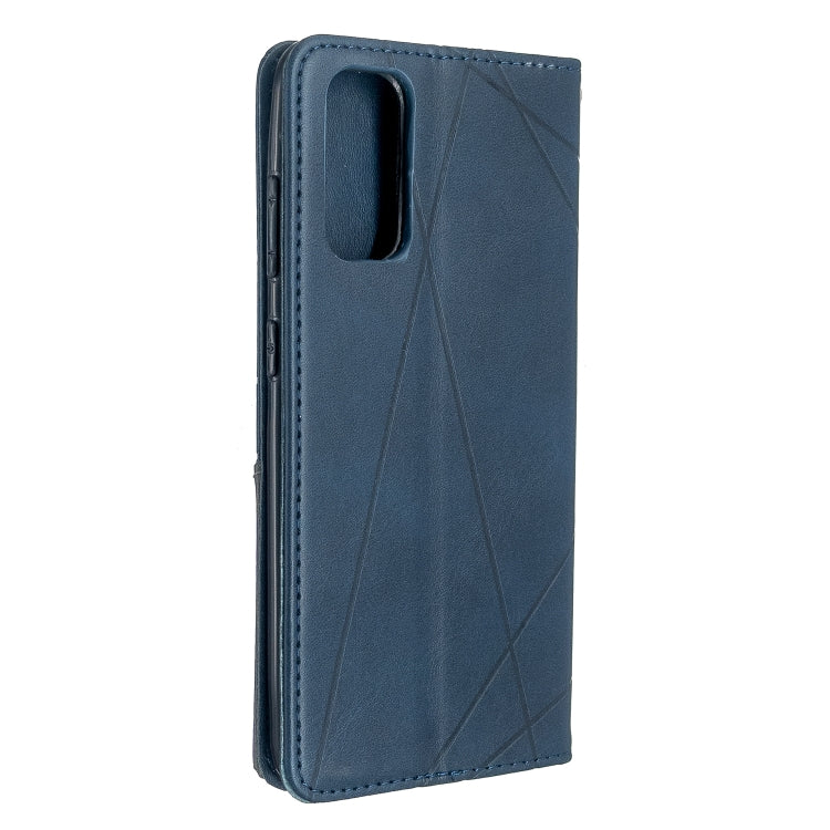 Rhombus Texture Horizontal Flip Magnetic Leather Case with Holder & Card Slots, For Galaxy S20, For Galaxy A71, For Galaxy S20+, For Galaxy S20 Ultra