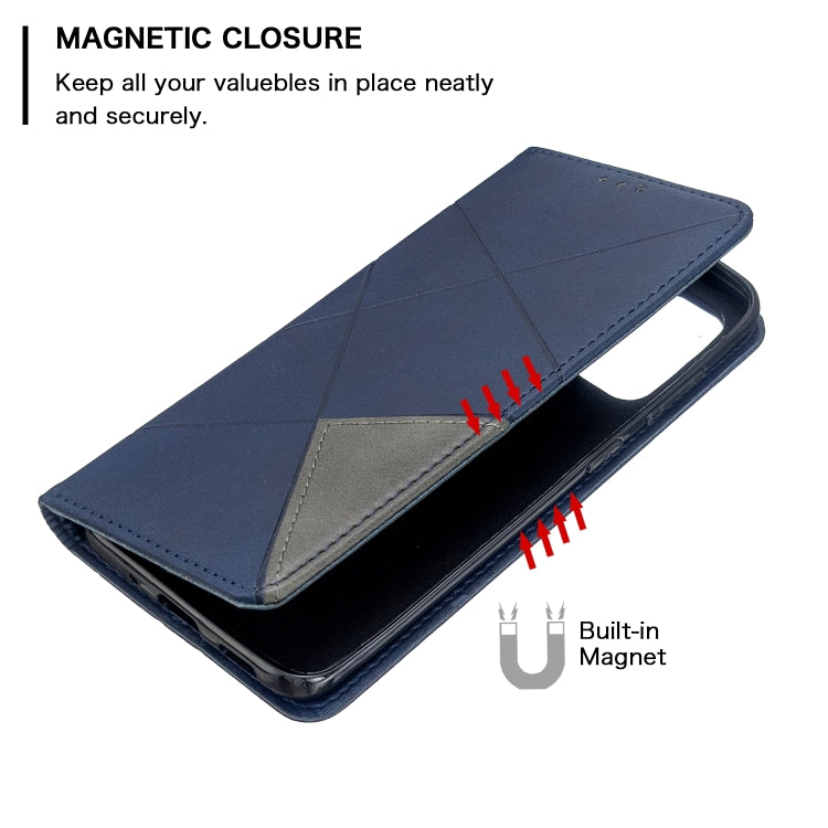 Rhombus Texture Horizontal Flip Magnetic Leather Case with Holder & Card Slots, For Galaxy S20, For Galaxy A71, For Galaxy S20+, For Galaxy S20 Ultra
