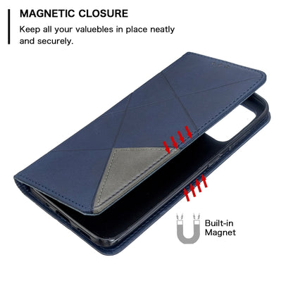 Rhombus Texture Horizontal Flip Magnetic Leather Case with Holder & Card Slots, For Galaxy S20, For Galaxy A71, For Galaxy S20+, For Galaxy S20 Ultra