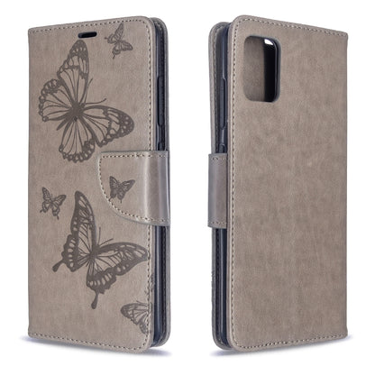Embossing Two Butterflies Pattern Horizontal Flip PU Leather Case with Holder & Card Slot & Wallet & Lanyard, For Galaxy S20, For Galaxy S20+, For Galaxy A51, For Galaxy A71, For Galaxy S20 Ultra
