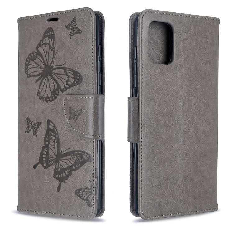Embossing Two Butterflies Pattern Horizontal Flip PU Leather Case with Holder & Card Slot & Wallet & Lanyard, For Galaxy S20, For Galaxy S20+, For Galaxy A51, For Galaxy A71, For Galaxy S20 Ultra