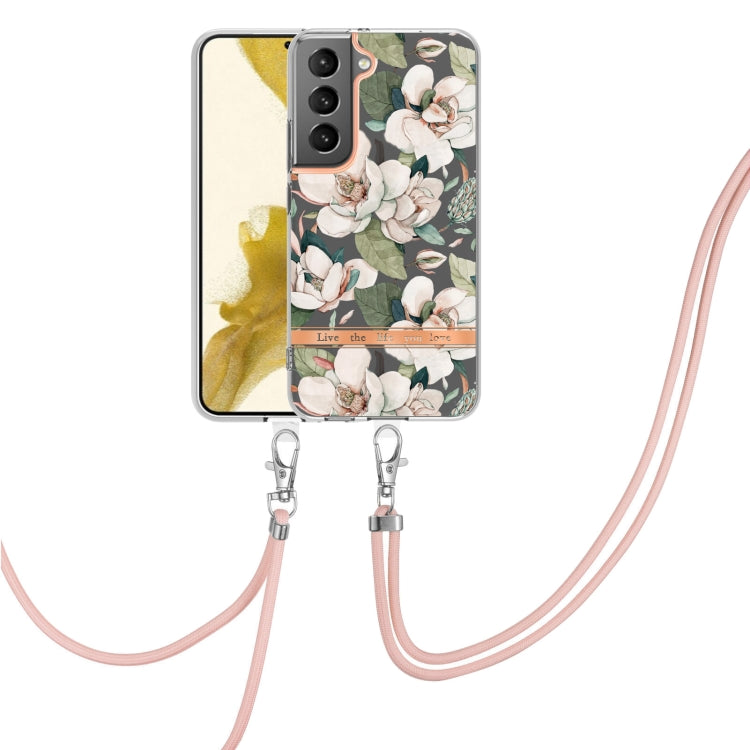 Flowers Series TPU Phone Case with Lanyard, For Samsung Galaxy S22 5G, For Samsung Galaxy S22+ 5G, For Samsung Galaxy S22 Ultra 5G, For Samsung Galaxy S21 5G, For Samsung Galaxy S21+ 5G, For Samsung Galaxy S21 Ultra 5G, For Samsung Galaxy S21 FE 5G    ...