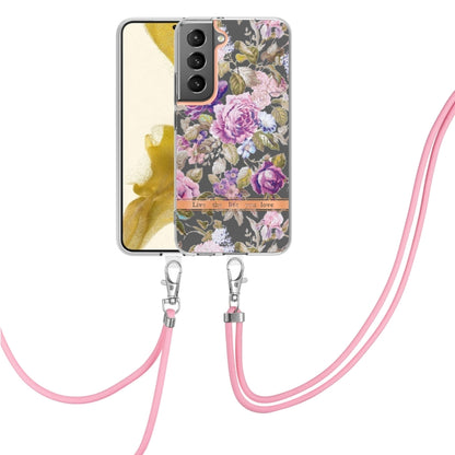 Flowers Series TPU Phone Case with Lanyard, For Samsung Galaxy S22 5G, For Samsung Galaxy S22+ 5G, For Samsung Galaxy S22 Ultra 5G, For Samsung Galaxy S21 5G, For Samsung Galaxy S21+ 5G, For Samsung Galaxy S21 Ultra 5G, For Samsung Galaxy S21 FE 5G    ...