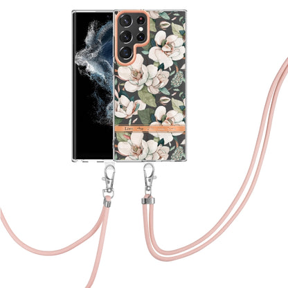 Flowers Series TPU Phone Case with Lanyard, For Samsung Galaxy S22 5G, For Samsung Galaxy S22+ 5G, For Samsung Galaxy S22 Ultra 5G, For Samsung Galaxy S21 5G, For Samsung Galaxy S21+ 5G, For Samsung Galaxy S21 Ultra 5G, For Samsung Galaxy S21 FE 5G    ...