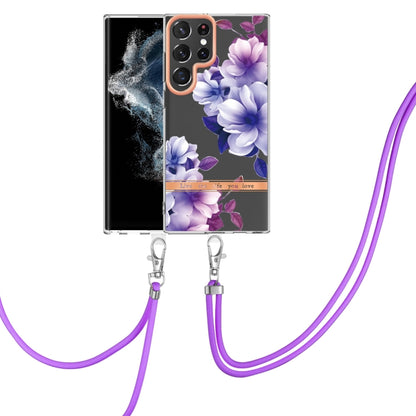 Flowers Series TPU Phone Case with Lanyard, For Samsung Galaxy S22 5G, For Samsung Galaxy S22+ 5G, For Samsung Galaxy S22 Ultra 5G, For Samsung Galaxy S21 5G, For Samsung Galaxy S21+ 5G, For Samsung Galaxy S21 Ultra 5G, For Samsung Galaxy S21 FE 5G    ...
