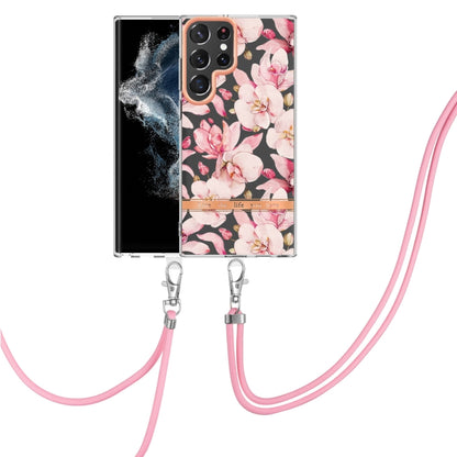 Flowers Series TPU Phone Case with Lanyard, For Samsung Galaxy S22 5G, For Samsung Galaxy S22+ 5G, For Samsung Galaxy S22 Ultra 5G, For Samsung Galaxy S21 5G, For Samsung Galaxy S21+ 5G, For Samsung Galaxy S21 Ultra 5G, For Samsung Galaxy S21 FE 5G    ...