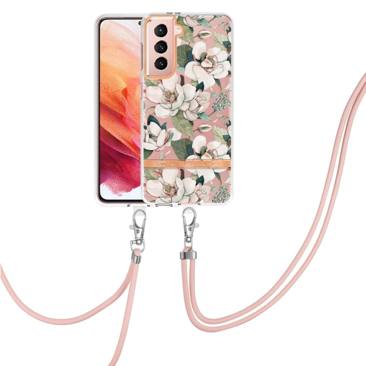 Flowers Series TPU Phone Case with Lanyard, For Samsung Galaxy S22 5G, For Samsung Galaxy S22+ 5G, For Samsung Galaxy S22 Ultra 5G, For Samsung Galaxy S21 5G, For Samsung Galaxy S21+ 5G, For Samsung Galaxy S21 Ultra 5G, For Samsung Galaxy S21 FE 5G    ...