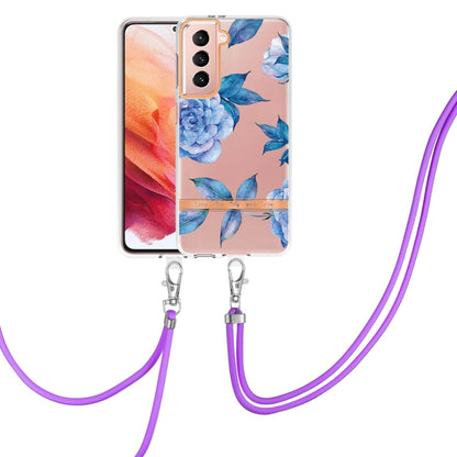 Flowers Series TPU Phone Case with Lanyard, For Samsung Galaxy S22 5G, For Samsung Galaxy S22+ 5G, For Samsung Galaxy S22 Ultra 5G, For Samsung Galaxy S21 5G, For Samsung Galaxy S21+ 5G, For Samsung Galaxy S21 Ultra 5G, For Samsung Galaxy S21 FE 5G    ...