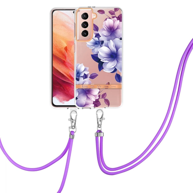 Flowers Series TPU Phone Case with Lanyard, For Samsung Galaxy S22 5G, For Samsung Galaxy S22+ 5G, For Samsung Galaxy S22 Ultra 5G, For Samsung Galaxy S21 5G, For Samsung Galaxy S21+ 5G, For Samsung Galaxy S21 Ultra 5G, For Samsung Galaxy S21 FE 5G    ...