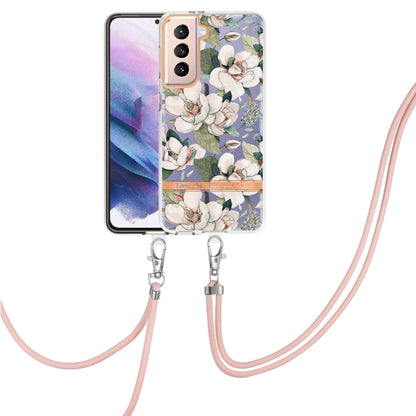 Flowers Series TPU Phone Case with Lanyard, For Samsung Galaxy S22 5G, For Samsung Galaxy S22+ 5G, For Samsung Galaxy S22 Ultra 5G, For Samsung Galaxy S21 5G, For Samsung Galaxy S21+ 5G, For Samsung Galaxy S21 Ultra 5G, For Samsung Galaxy S21 FE 5G    ...