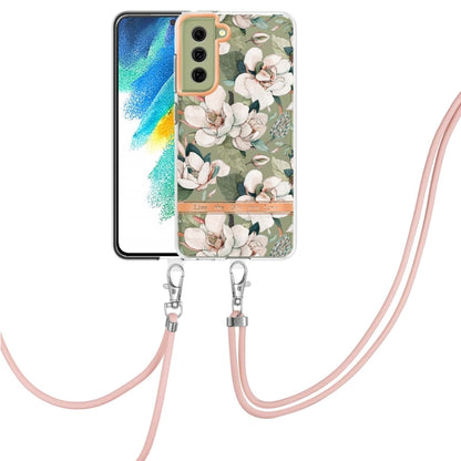 Flowers Series TPU Phone Case with Lanyard, For Samsung Galaxy S22 5G, For Samsung Galaxy S22+ 5G, For Samsung Galaxy S22 Ultra 5G, For Samsung Galaxy S21 5G, For Samsung Galaxy S21+ 5G, For Samsung Galaxy S21 Ultra 5G, For Samsung Galaxy S21 FE 5G    ...