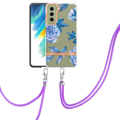 Flowers Series TPU Phone Case with Lanyard, For Samsung Galaxy S22 5G, For Samsung Galaxy S22+ 5G, For Samsung Galaxy S22 Ultra 5G, For Samsung Galaxy S21 5G, For Samsung Galaxy S21+ 5G, For Samsung Galaxy S21 Ultra 5G, For Samsung Galaxy S21 FE 5G    ...