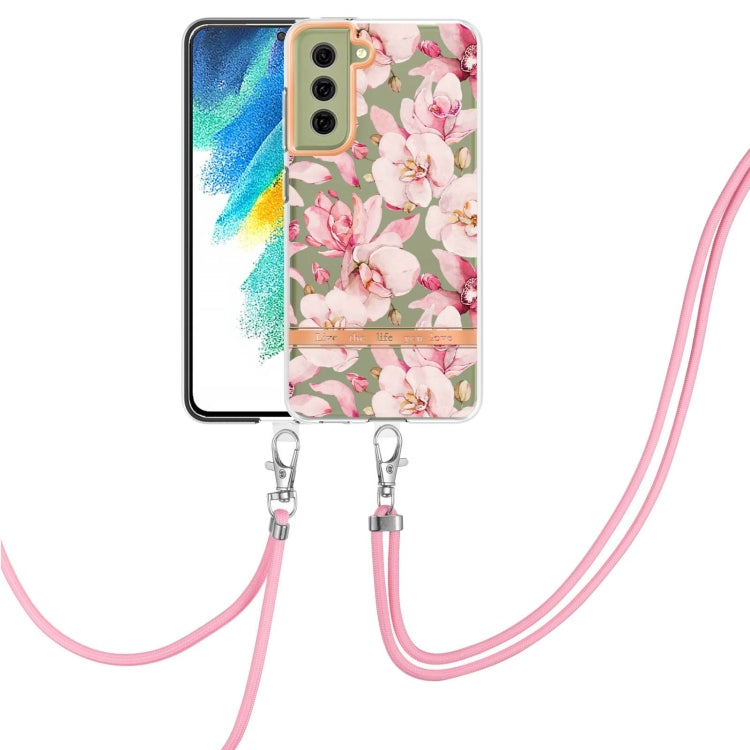Flowers Series TPU Phone Case with Lanyard, For Samsung Galaxy S22 5G, For Samsung Galaxy S22+ 5G, For Samsung Galaxy S22 Ultra 5G, For Samsung Galaxy S21 5G, For Samsung Galaxy S21+ 5G, For Samsung Galaxy S21 Ultra 5G, For Samsung Galaxy S21 FE 5G    ...
