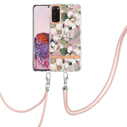 Flowers Series TPU Phone Case with Lanyard, For Samsung Galaxy S22 5G, For Samsung Galaxy S22+ 5G, For Samsung Galaxy S22 Ultra 5G, For Samsung Galaxy S21 5G, For Samsung Galaxy S21+ 5G, For Samsung Galaxy S21 Ultra 5G, For Samsung Galaxy S21 FE 5G    ...