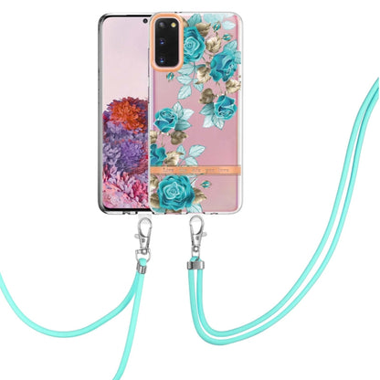Flowers Series TPU Phone Case with Lanyard, For Samsung Galaxy S22 5G, For Samsung Galaxy S22+ 5G, For Samsung Galaxy S22 Ultra 5G, For Samsung Galaxy S21 5G, For Samsung Galaxy S21+ 5G, For Samsung Galaxy S21 Ultra 5G, For Samsung Galaxy S21 FE 5G    ...
