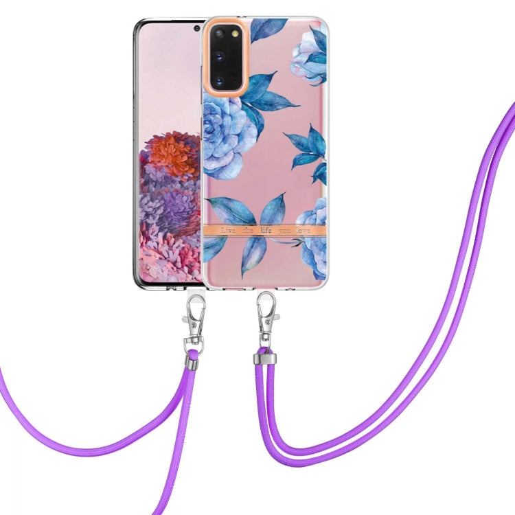 Flowers Series TPU Phone Case with Lanyard, For Samsung Galaxy S22 5G, For Samsung Galaxy S22+ 5G, For Samsung Galaxy S22 Ultra 5G, For Samsung Galaxy S21 5G, For Samsung Galaxy S21+ 5G, For Samsung Galaxy S21 Ultra 5G, For Samsung Galaxy S21 FE 5G    ...