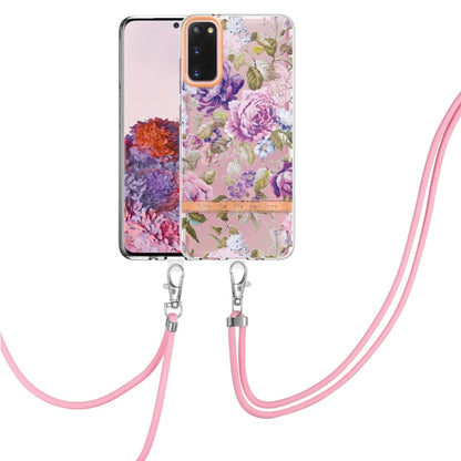 Flowers Series TPU Phone Case with Lanyard, For Samsung Galaxy S22 5G, For Samsung Galaxy S22+ 5G, For Samsung Galaxy S22 Ultra 5G, For Samsung Galaxy S21 5G, For Samsung Galaxy S21+ 5G, For Samsung Galaxy S21 Ultra 5G, For Samsung Galaxy S21 FE 5G    ...