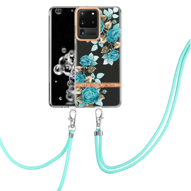 Flowers Series TPU Phone Case with Lanyard, For Samsung Galaxy S20+ 5G, For Samsung Galaxy S20 Ultra 5G, For Samsung Galaxy S20 FE 5G / 4G, For Samsung Galaxy A02s 166mm, For Samsung Galaxy A03s 166mm, For Samsung Galaxy A12, For Samsung Galaxy A13 5G ...