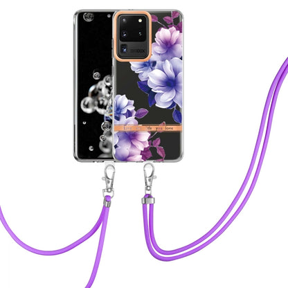 Flowers Series TPU Phone Case with Lanyard, For Samsung Galaxy S20+ 5G, For Samsung Galaxy S20 Ultra 5G, For Samsung Galaxy S20 FE 5G / 4G, For Samsung Galaxy A02s 166mm, For Samsung Galaxy A03s 166mm, For Samsung Galaxy A12, For Samsung Galaxy A13 5G ...