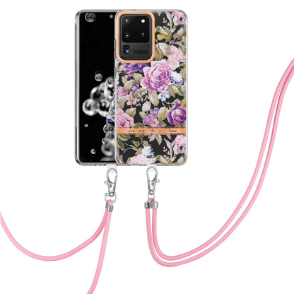 Flowers Series TPU Phone Case with Lanyard, For Samsung Galaxy S20+ 5G, For Samsung Galaxy S20 Ultra 5G, For Samsung Galaxy S20 FE 5G / 4G, For Samsung Galaxy A02s 166mm, For Samsung Galaxy A03s 166mm, For Samsung Galaxy A12, For Samsung Galaxy A13 5G ...