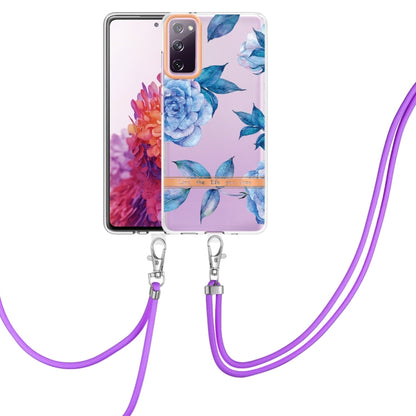 Flowers Series TPU Phone Case with Lanyard, For Samsung Galaxy S20+ 5G, For Samsung Galaxy S20 Ultra 5G, For Samsung Galaxy S20 FE 5G / 4G, For Samsung Galaxy A02s 166mm, For Samsung Galaxy A03s 166mm, For Samsung Galaxy A12, For Samsung Galaxy A13 5G ...