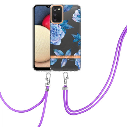 Flowers Series TPU Phone Case with Lanyard, For Samsung Galaxy S20+ 5G, For Samsung Galaxy S20 Ultra 5G, For Samsung Galaxy S20 FE 5G / 4G, For Samsung Galaxy A02s 166mm, For Samsung Galaxy A03s 166mm, For Samsung Galaxy A12, For Samsung Galaxy A13 5G ...