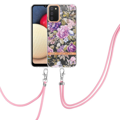 Flowers Series TPU Phone Case with Lanyard, For Samsung Galaxy S20+ 5G, For Samsung Galaxy S20 Ultra 5G, For Samsung Galaxy S20 FE 5G / 4G, For Samsung Galaxy A02s 166mm, For Samsung Galaxy A03s 166mm, For Samsung Galaxy A12, For Samsung Galaxy A13 5G ...