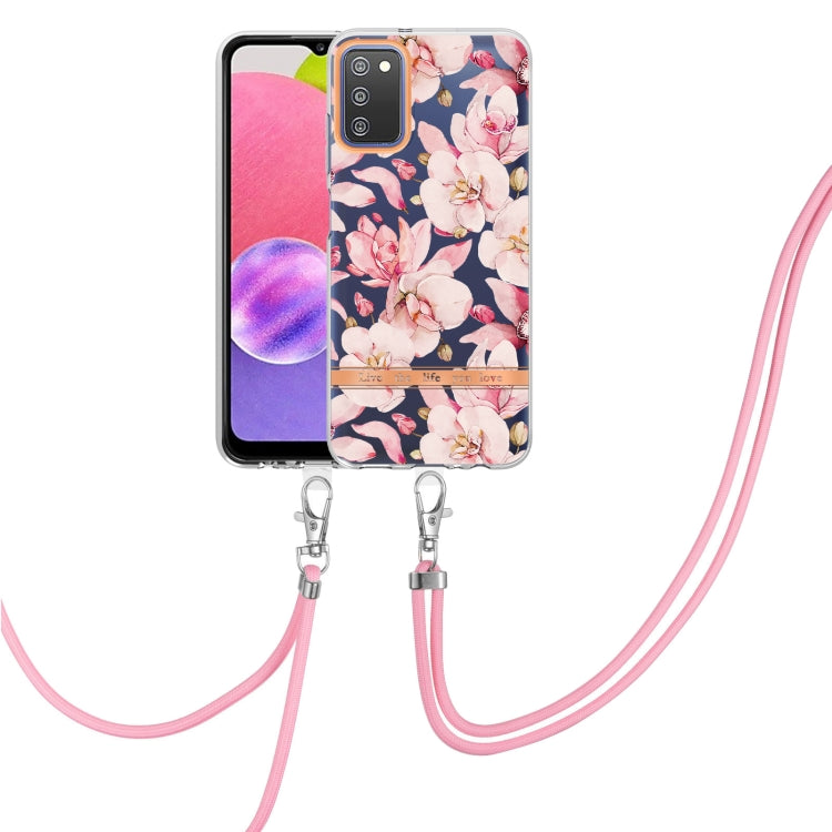 Flowers Series TPU Phone Case with Lanyard, For Samsung Galaxy S20+ 5G, For Samsung Galaxy S20 Ultra 5G, For Samsung Galaxy S20 FE 5G / 4G, For Samsung Galaxy A02s 166mm, For Samsung Galaxy A03s 166mm, For Samsung Galaxy A12, For Samsung Galaxy A13 5G ...