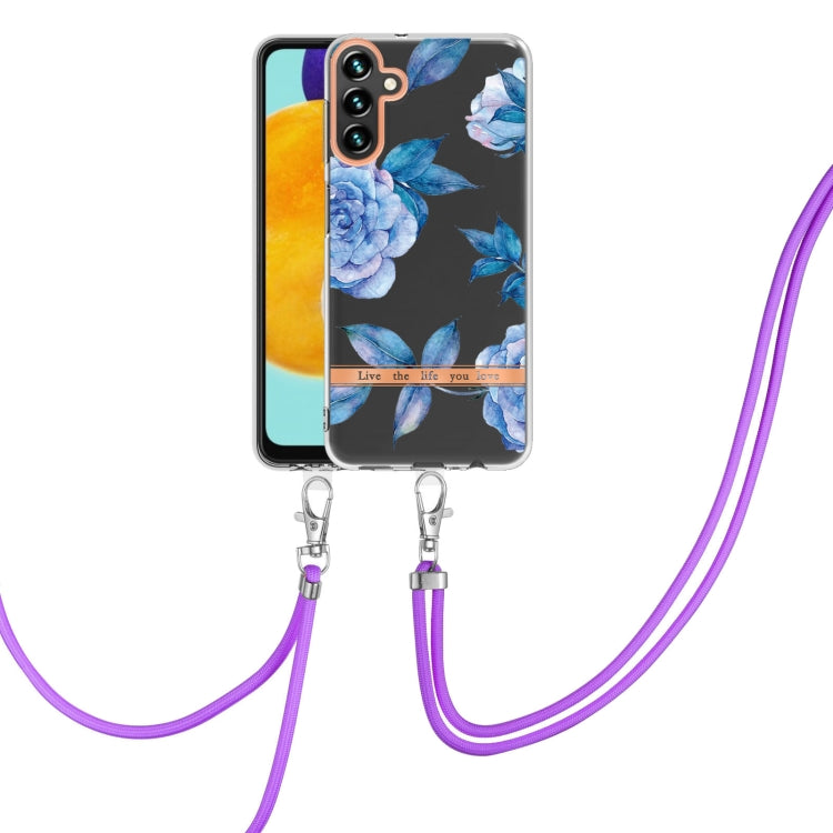 Flowers Series TPU Phone Case with Lanyard, For Samsung Galaxy S20+ 5G, For Samsung Galaxy S20 Ultra 5G, For Samsung Galaxy S20 FE 5G / 4G, For Samsung Galaxy A02s 166mm, For Samsung Galaxy A03s 166mm, For Samsung Galaxy A12, For Samsung Galaxy A13 5G ...