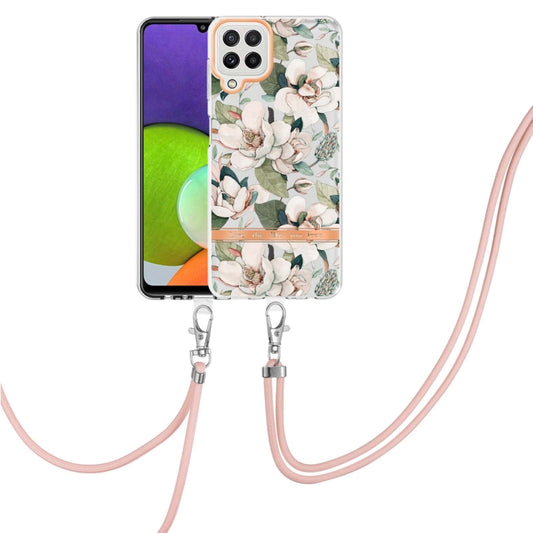 Flowers Series TPU Phone Case with Lanyard, For Samsung Galaxy A22 4G, For Samsung Galaxy A22 5G, For Samsung Galaxy A32 4G, For Samsung Galaxy A32 5G, For Samsung Galaxy A33 5G, For Samsung Galaxy A52 5G / 4G, For Samsung Galaxy A53 5G                ...