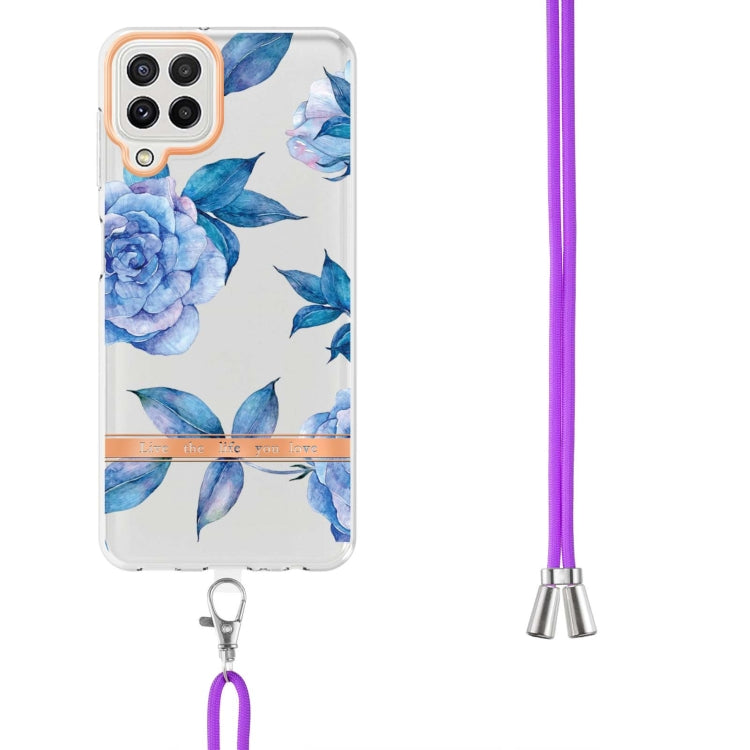 Flowers Series TPU Phone Case with Lanyard, For Samsung Galaxy A22 4G, For Samsung Galaxy A22 5G, For Samsung Galaxy A32 4G, For Samsung Galaxy A32 5G, For Samsung Galaxy A33 5G, For Samsung Galaxy A52 5G / 4G, For Samsung Galaxy A53 5G                ...