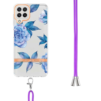 Flowers Series TPU Phone Case with Lanyard, For Samsung Galaxy A22 4G, For Samsung Galaxy A22 5G, For Samsung Galaxy A32 4G, For Samsung Galaxy A32 5G, For Samsung Galaxy A33 5G, For Samsung Galaxy A52 5G / 4G, For Samsung Galaxy A53 5G                ...