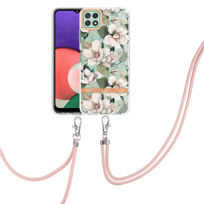 Flowers Series TPU Phone Case with Lanyard, For Samsung Galaxy A22 4G, For Samsung Galaxy A22 5G, For Samsung Galaxy A32 4G, For Samsung Galaxy A32 5G, For Samsung Galaxy A33 5G, For Samsung Galaxy A52 5G / 4G, For Samsung Galaxy A53 5G                ...