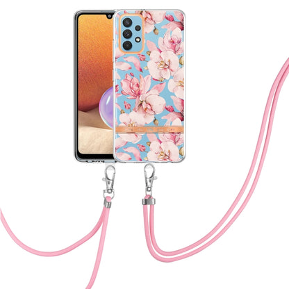 Flowers Series TPU Phone Case with Lanyard, For Samsung Galaxy A22 4G, For Samsung Galaxy A22 5G, For Samsung Galaxy A32 4G, For Samsung Galaxy A32 5G, For Samsung Galaxy A33 5G, For Samsung Galaxy A52 5G / 4G, For Samsung Galaxy A53 5G                ...