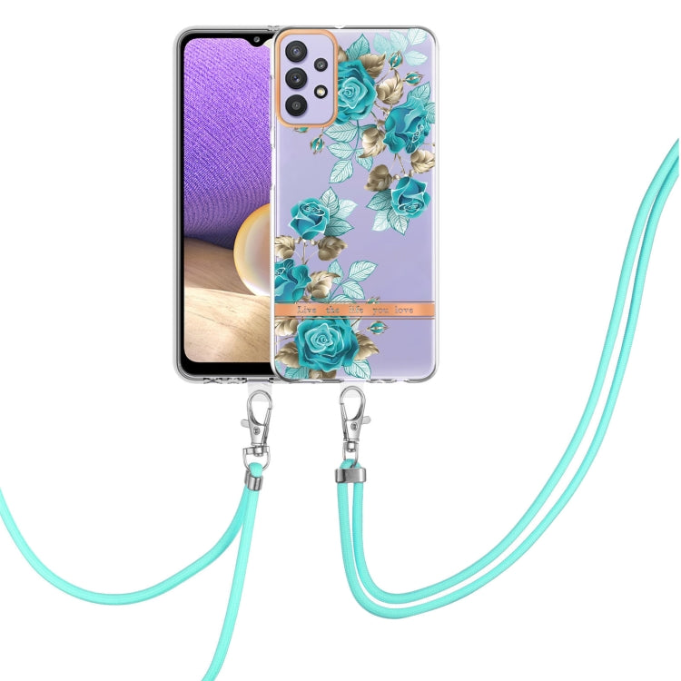 Flowers Series TPU Phone Case with Lanyard, For Samsung Galaxy A22 4G, For Samsung Galaxy A22 5G, For Samsung Galaxy A32 4G, For Samsung Galaxy A32 5G, For Samsung Galaxy A33 5G, For Samsung Galaxy A52 5G / 4G, For Samsung Galaxy A53 5G                ...