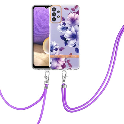 Flowers Series TPU Phone Case with Lanyard, For Samsung Galaxy A22 4G, For Samsung Galaxy A22 5G, For Samsung Galaxy A32 4G, For Samsung Galaxy A32 5G, For Samsung Galaxy A33 5G, For Samsung Galaxy A52 5G / 4G, For Samsung Galaxy A53 5G                ...