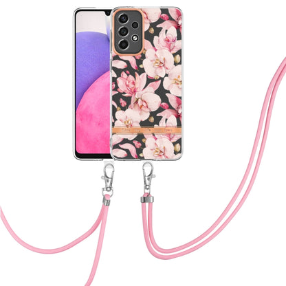 Flowers Series TPU Phone Case with Lanyard, For Samsung Galaxy A22 4G, For Samsung Galaxy A22 5G, For Samsung Galaxy A32 4G, For Samsung Galaxy A32 5G, For Samsung Galaxy A33 5G, For Samsung Galaxy A52 5G / 4G, For Samsung Galaxy A53 5G                ...