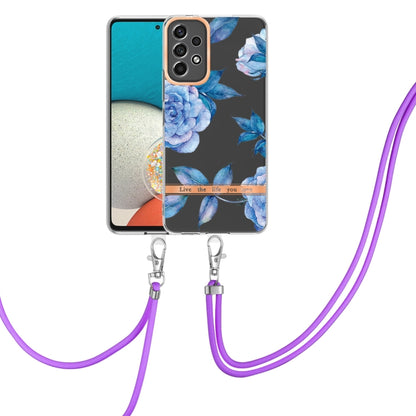 Flowers Series TPU Phone Case with Lanyard, For Samsung Galaxy A22 4G, For Samsung Galaxy A22 5G, For Samsung Galaxy A32 4G, For Samsung Galaxy A32 5G, For Samsung Galaxy A33 5G, For Samsung Galaxy A52 5G / 4G, For Samsung Galaxy A53 5G                ...