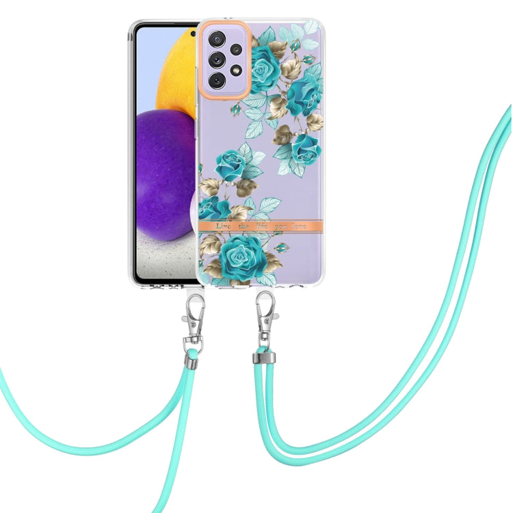 Flowers Series TPU Phone Case with Lanyard, For Samsung Galaxy A22 4G, For Samsung Galaxy A22 5G, For Samsung Galaxy A32 4G, For Samsung Galaxy A32 5G, For Samsung Galaxy A33 5G, For Samsung Galaxy A52 5G / 4G, For Samsung Galaxy A53 5G                ...