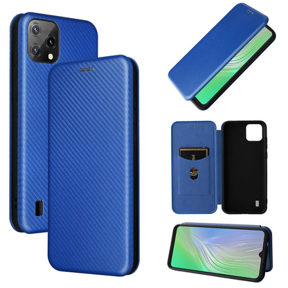 Carbon Fiber Texture Magnetic Horizontal Flip PU Phone Case, For OPPO Realme 9i / A36, For Blackview A55, For Ulefone Note 13P, For Samsung Galaxy A23 5G