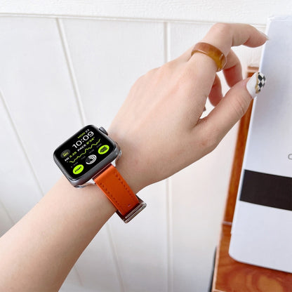 Leather Watchband For Apple Watch Series, 7 41mm / 6&SE&5&4 40mm / 3&2&1 38mm, 7 45mm / 6&SE&5&4 44mm / 3&2&1 42mm