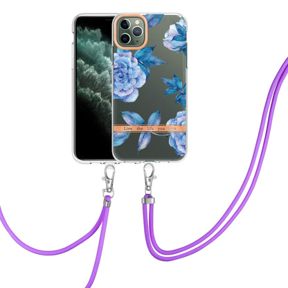Flowers Series TPU Phone Case with Lanyard, For iPhone 11, For iPhone 11 Pro Max, For iPhone 12 Pro Max, For iPhone 12, For iPhone 13, For iPhone 13 mini, For iPhone 13 Pro, For iPhone 13 Pro Max