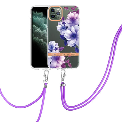 Flowers Series TPU Phone Case with Lanyard, For iPhone 11, For iPhone 11 Pro Max, For iPhone 12 Pro Max, For iPhone 12, For iPhone 13, For iPhone 13 mini, For iPhone 13 Pro, For iPhone 13 Pro Max