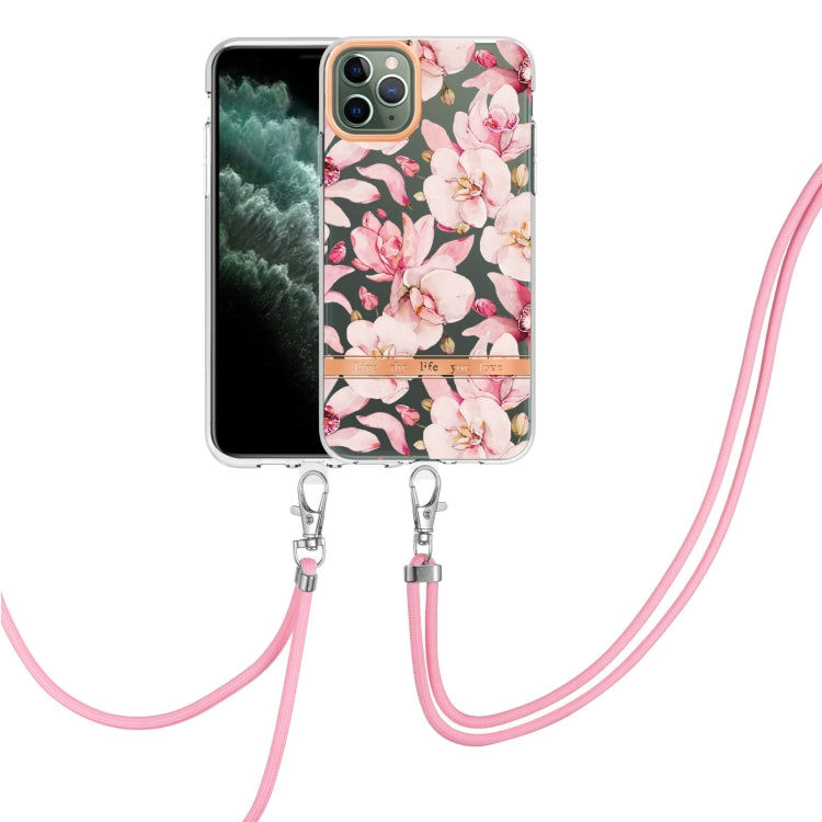 Flowers Series TPU Phone Case with Lanyard, For iPhone 11, For iPhone 11 Pro Max, For iPhone 12 Pro Max, For iPhone 12, For iPhone 13, For iPhone 13 mini, For iPhone 13 Pro, For iPhone 13 Pro Max